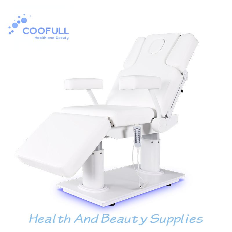 Wellness Spa And Salon - เตียงนวดปรับระดับไฟฟ้า Coofull สำหรับสปาและร้านเสริมสวย พร้อมโคมไฟ LED ปรับได้