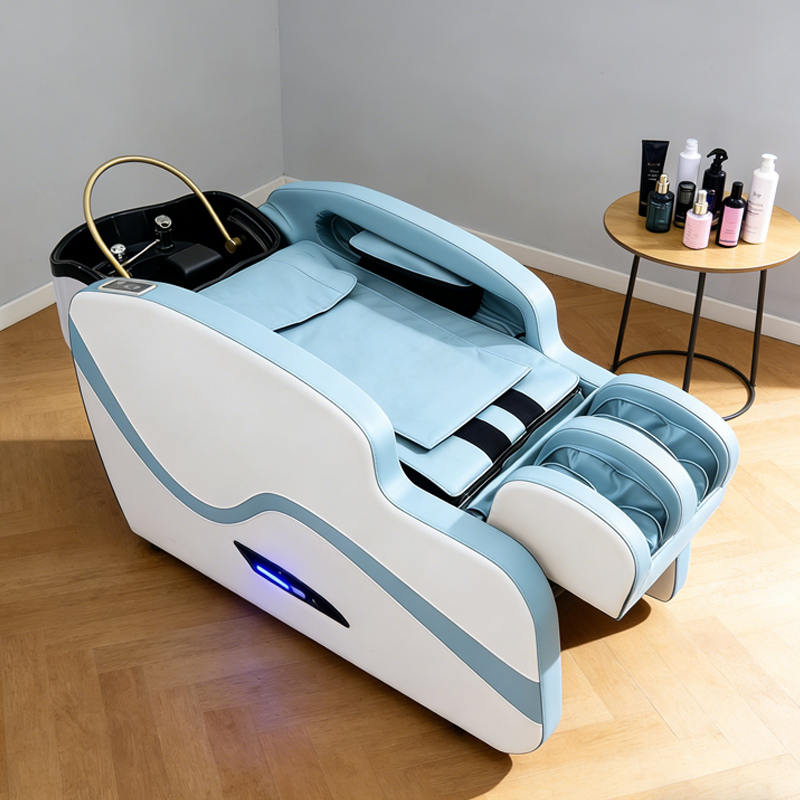 Wellness Spa And Salon - เตียงนวดศีรษะแบบญี่ปุ่นสุดหรู พร้อมอ่างเซรามิกสำหรับสระผม เหมาะสำหรับสปาและศูนย์สุขภาพ
