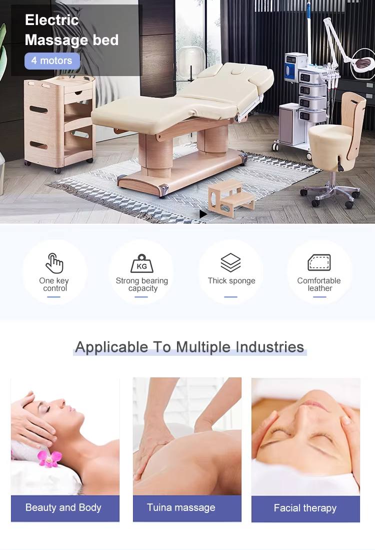 เตียงนวดไฟฟ้าฐานลายไม้สีตามสั่ - Wellness Spa And Salon บทวิจารณ์และราคา