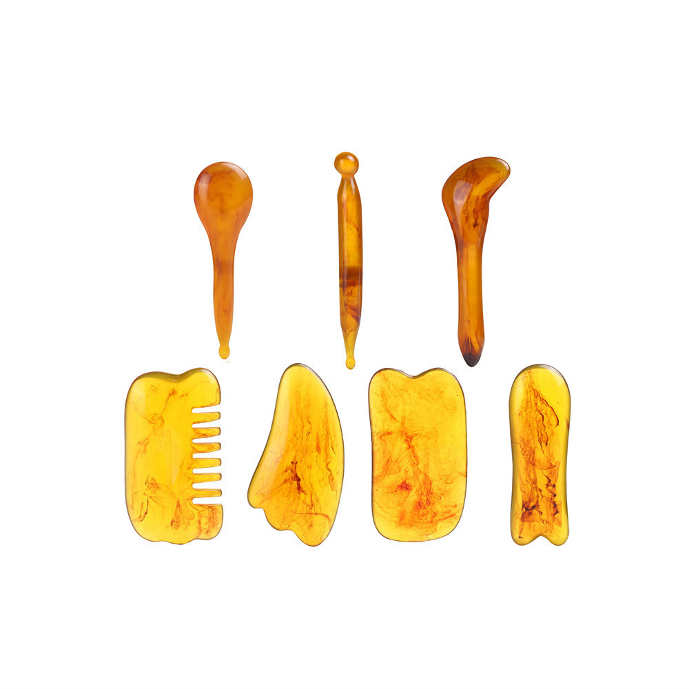 7PCS GUASHA เครื่องมือนวดหน้าค - Spa Y Wellness บทวิจารณ์และราคา