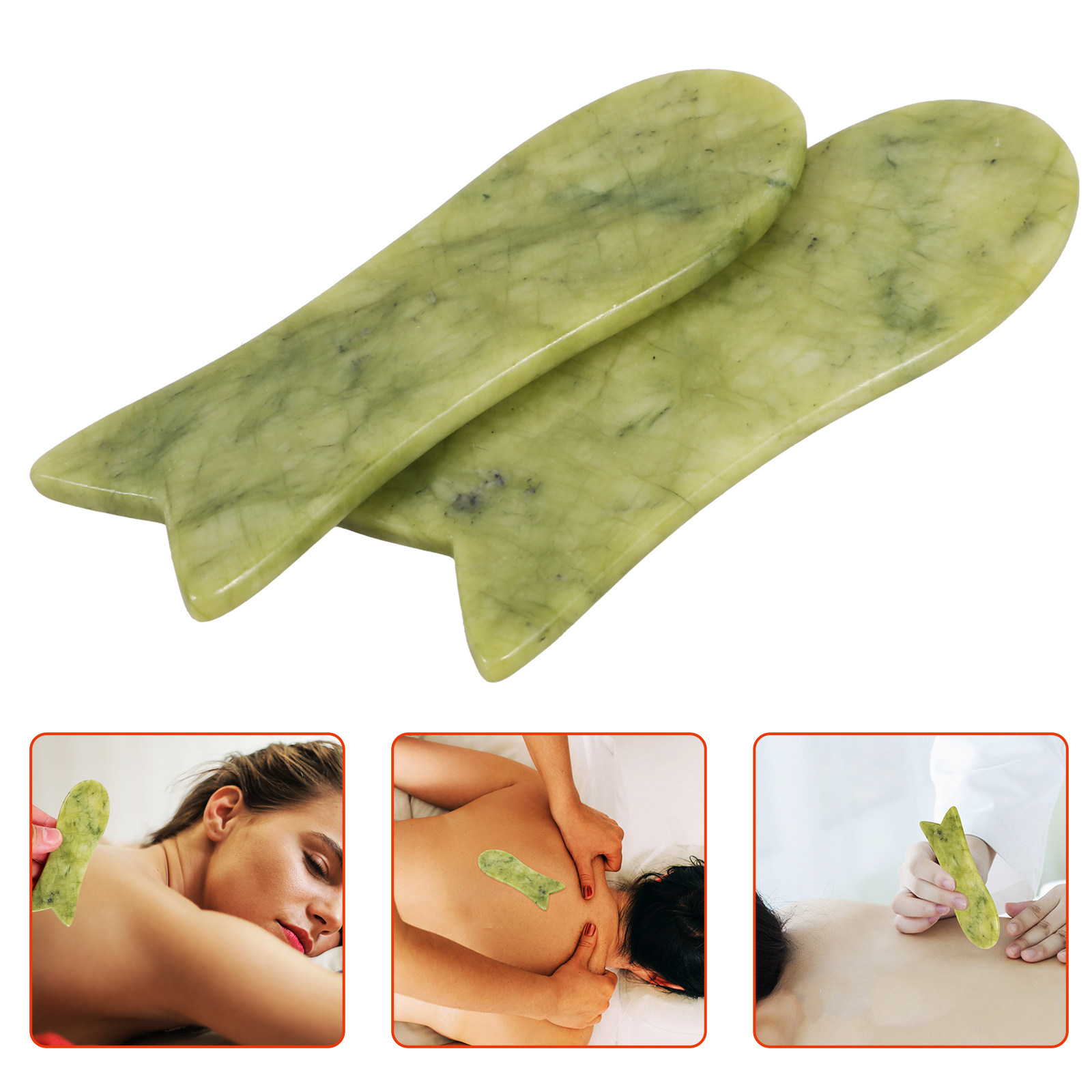 แผ่นขูดหน้ากัวซาหยกธรรมชาติ 2  - Spa Y Wellness บทวิจารณ์และราคา