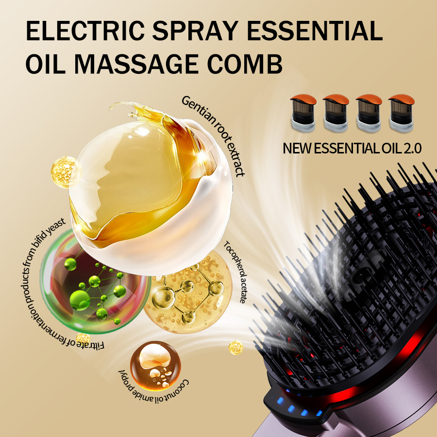 4-in-1 หวีนวดน้ํามันหอมระเหยสเ - Spa Y Wellness บทวิจารณ์และราคา